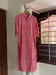 Pink Printed Kurta set