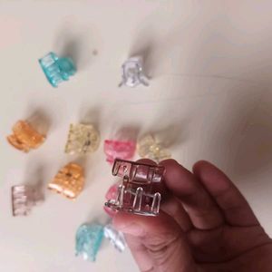Colorful Mini Hair Claws 12 nos