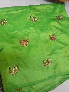 Full Work Half Silk Saree With Readywear Blouse