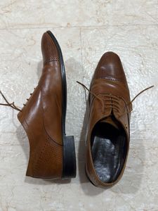 Brown Leather Formal Shoes