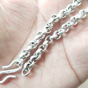 Pure Silver Link Chain ⛓️ Bracelet For Man&amp; Women.