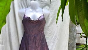 I. SEXY SATIN MINI DRESS