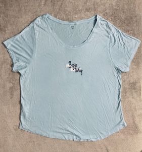 Light Blue Graphic Tee