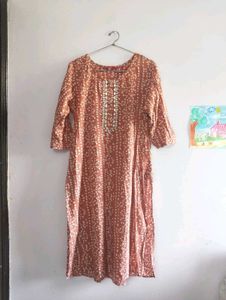 Elegant Printed Cotton Kurta