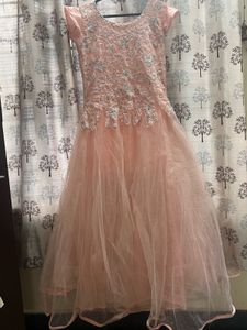 Elegant Pink Ethnic Gown