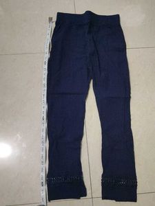 Cute Blue Casual Pants