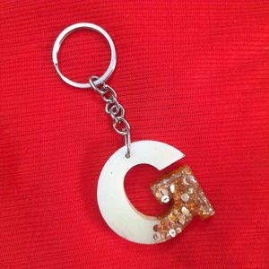 G Initial Keychain