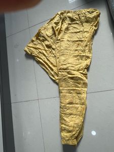 Yellow Tiered Gathered Skirt