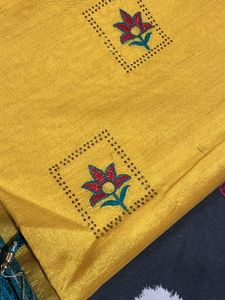 Yellow Saree With Blouse