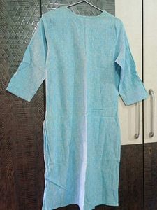 Embroidered Blue Kurta