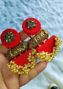 Red & Gold Earrings