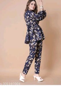 Trendy Women Tops And Bottom Set
