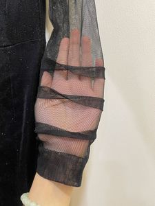 Fishcut Black Shimmery Dress