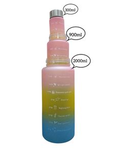 Motivational Water Bottles - Set of 3