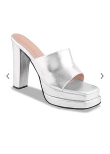Shoetopia Silver Heels
