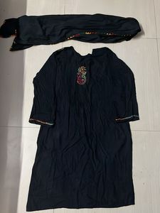 Embroidered Black Salwar Kameez Suit