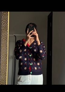 Cute Bear &amp; Cherry Cardigan