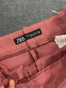 Zara Pink High-Waisted Shorts