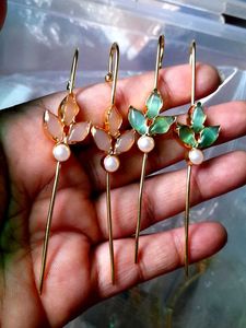 Combo Natural stones earpin