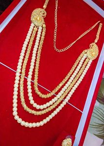 Elegant Gold &amp; Pearl Layered Necklace