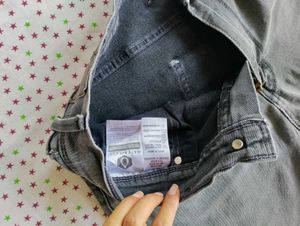 Grey Denim Jeans For Men