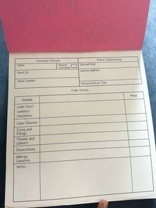 Bakery Order Book