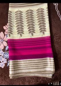 2 Saree combo Pink And Red