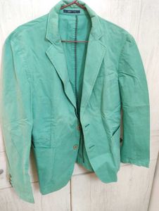 Stylish Mint Green Allen Solly Blazer For Men