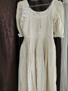 Ivory Embroidered Dress