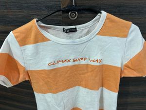 Zara Striped Crop Top