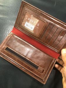 BOVIS Brown Leather Wallet