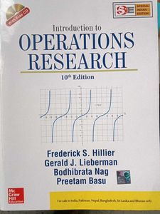 Introduction To Operations Research