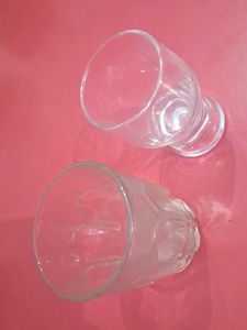 Two Unique Drinking Glasses