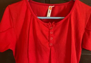 RED CORSET STYLE TOP