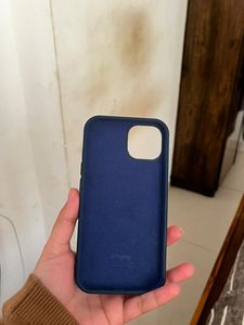Blue  silicon iPhone 13  case