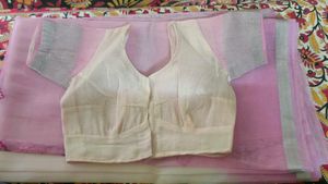 Pink Dual Shade Embroidered Saree