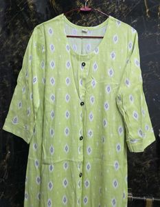 Ikkat Print Kurta
