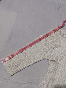 Vintage White Lace Top(Bust-36/38)