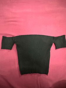 Off Shoulder Knit Top