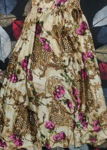 Ethnic Floral Long Skirt