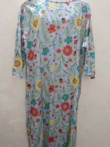 Floral Print Full Suit with Dupatta (XXL)