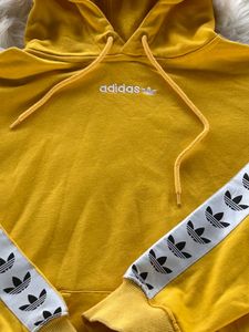 Adidas Yellow Trefoil Hoodie