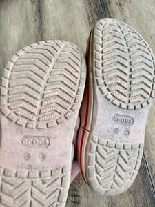 Crocs Kids Pink Bayasand Solid Croc