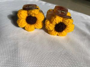 crochet hair clips