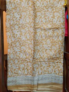 Floral Print Cotton Saree
