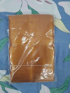 Gold Saree With Pink Border
