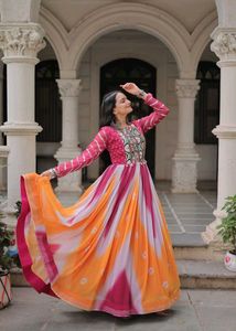 Elegant Ethnic Georgette Gown