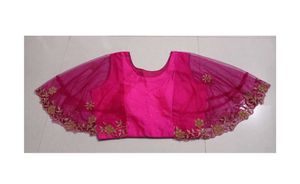 Pink Embroidered Readymade Blouse