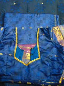 Elegant Blue Saree with Blouse