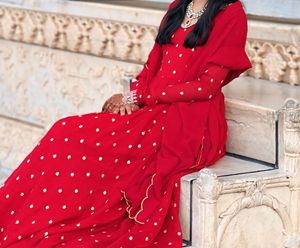 Red Anarkali!